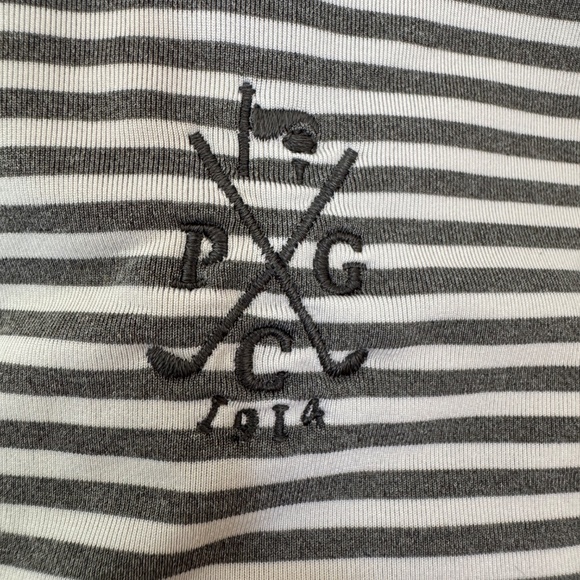 RLX Ralph Lauren Men's Striped Performance Golf Polo Shirt Gray Size Medium PCG - Picture 4 of 15